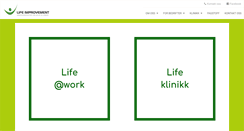 Desktop Screenshot of lifeimprovement.no