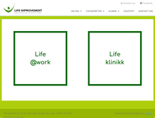 Tablet Screenshot of lifeimprovement.no